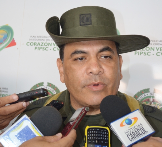 Coronel Wilson Bravo, comandante departamento de Policía Arauca