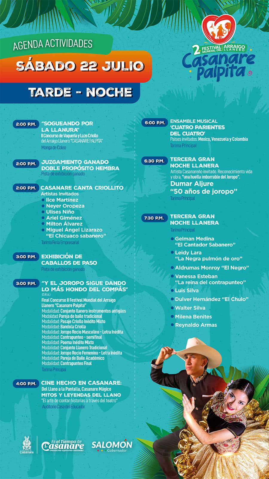 Sábado 22 Noche