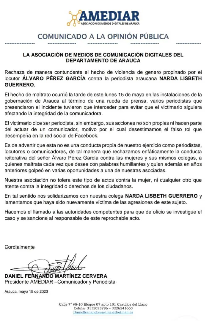 Comunicado Amediar