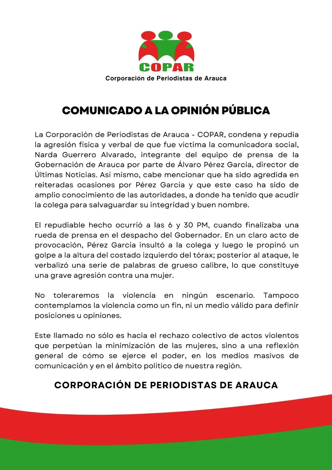 Comunicado Copa