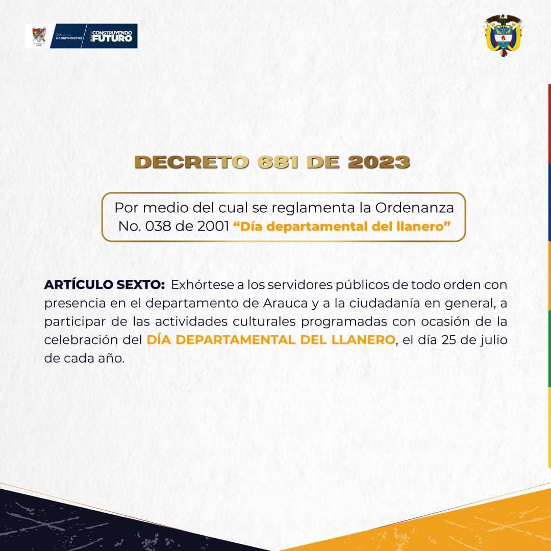 Decreto 681 del 2023