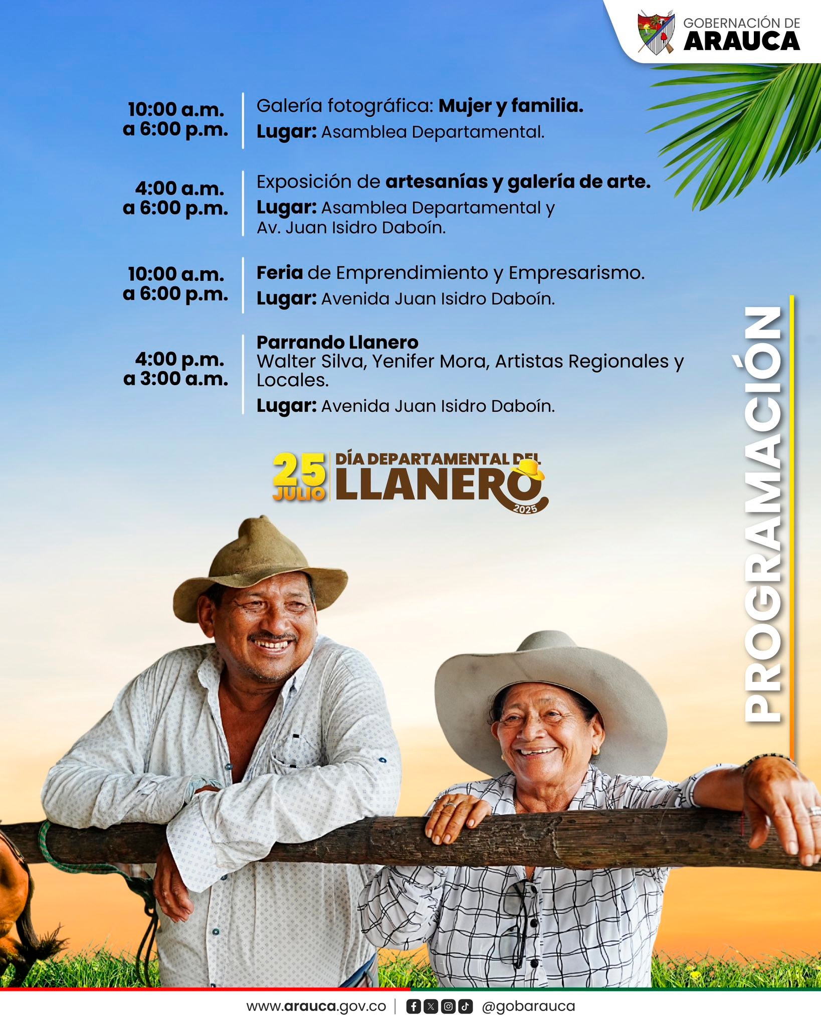 Programación día del Llanero