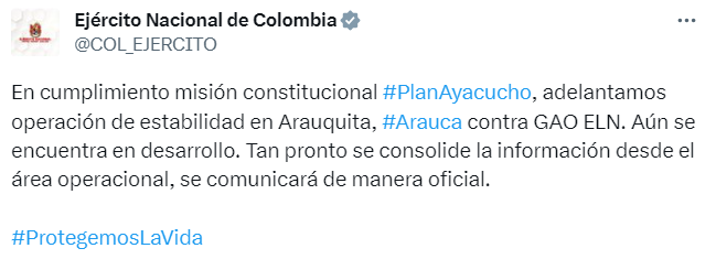 Combates en Arauquita, Arauca.