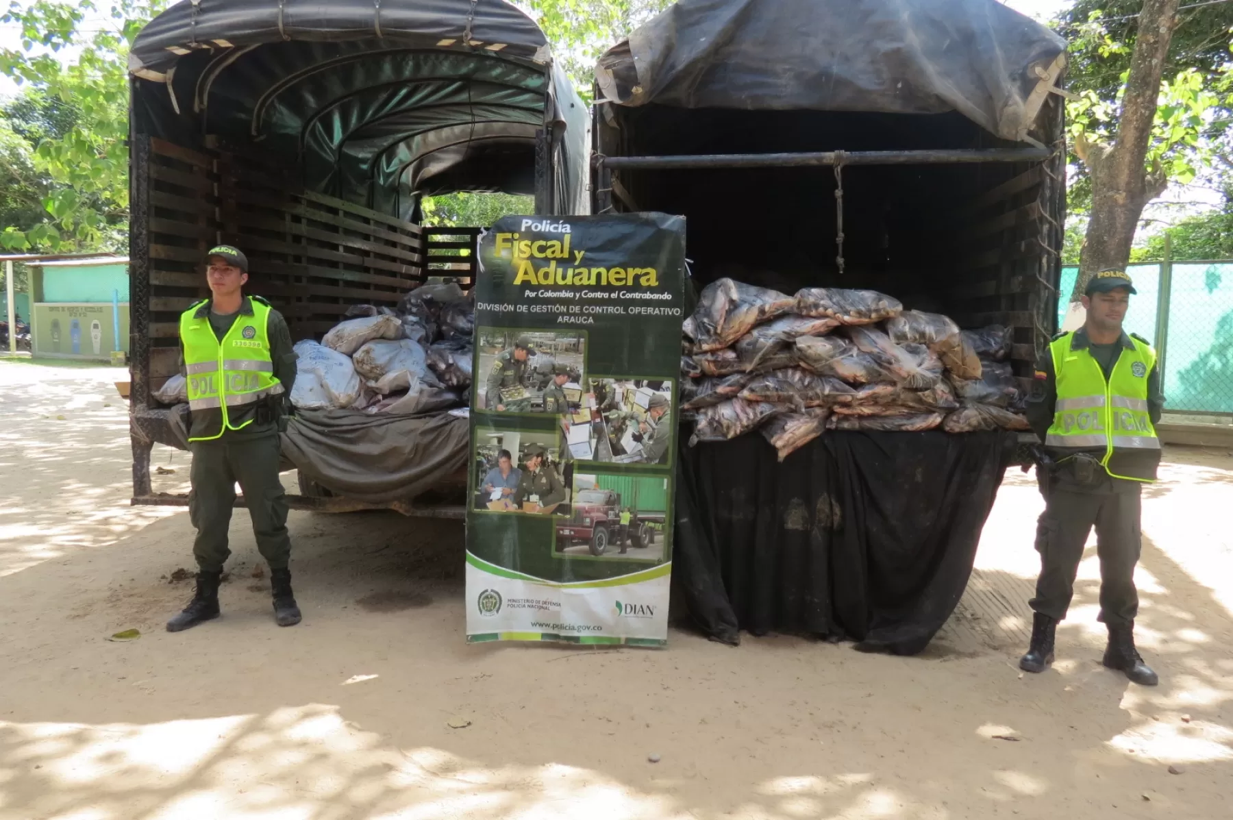 Más de cinco mil kilos de pescado proveniente de Venezuela, fue incautado por la Policía Nacional en el corregimiento de El Caracol.