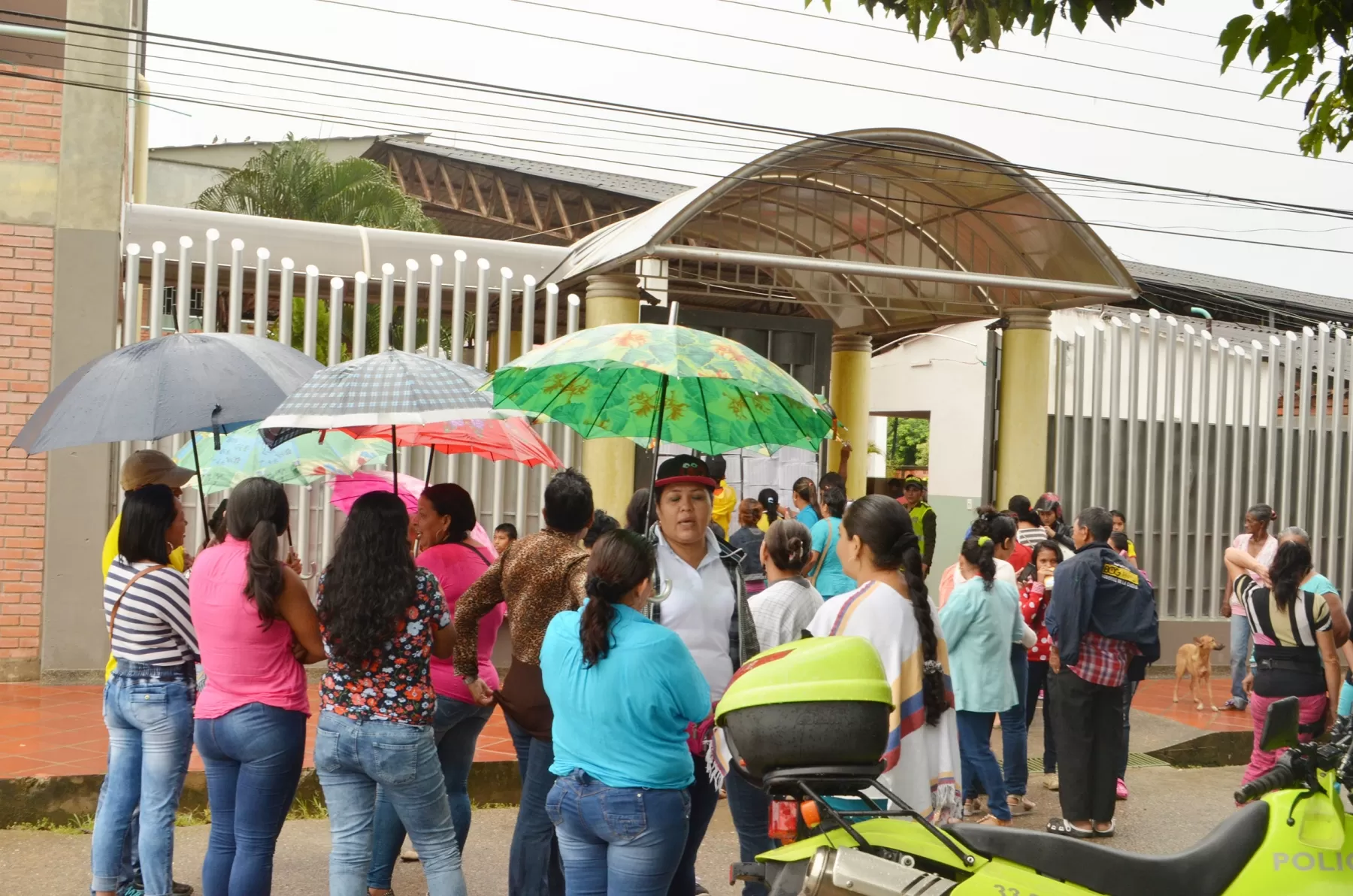 A pesar de la lluvia los araucanos salieron a votar.