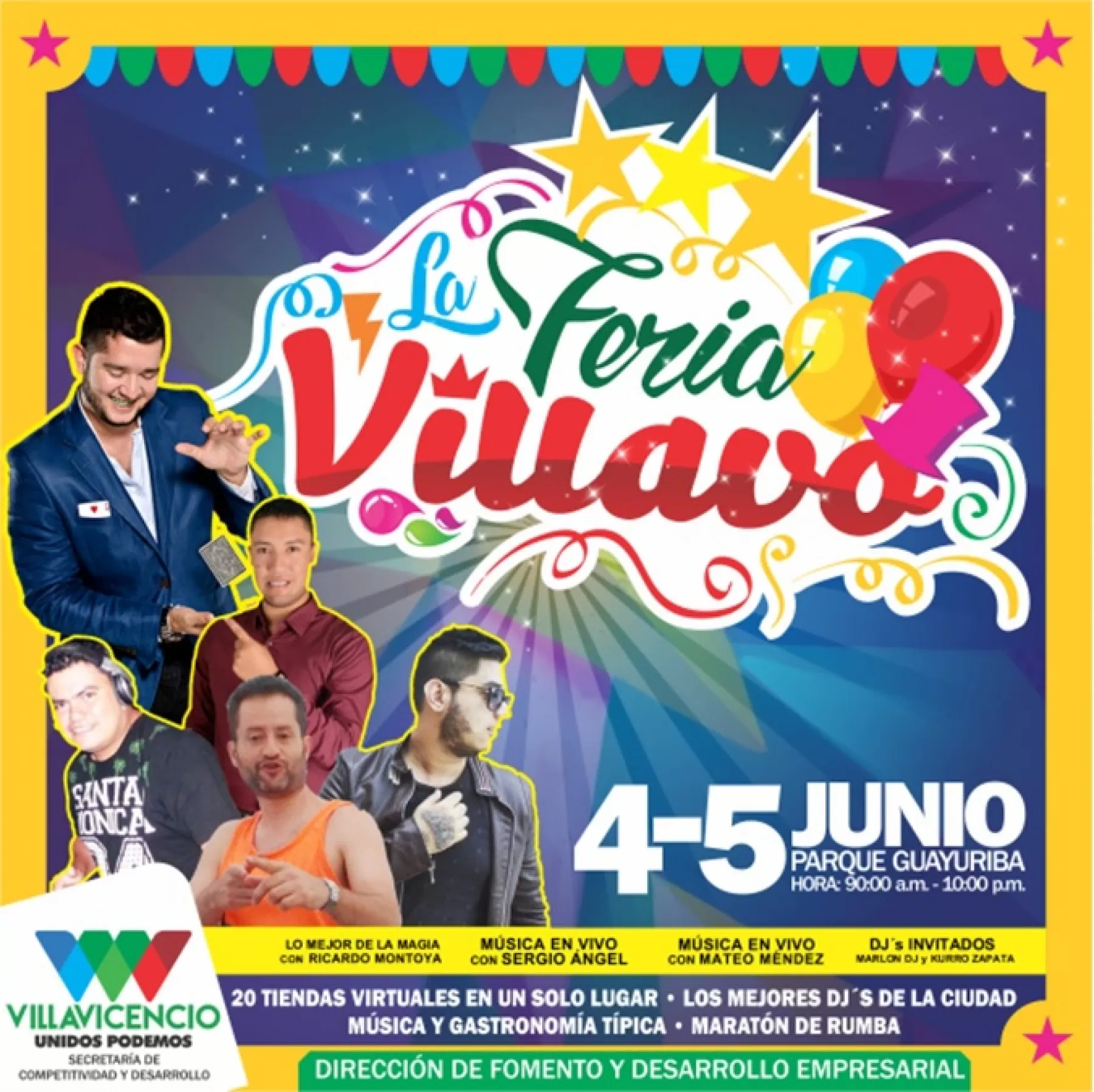 Este sábado 4 y domingo 5 de junio se llevará a cabo en el parque Guayuriba, la primera edición de la denominada Feria Villavo.