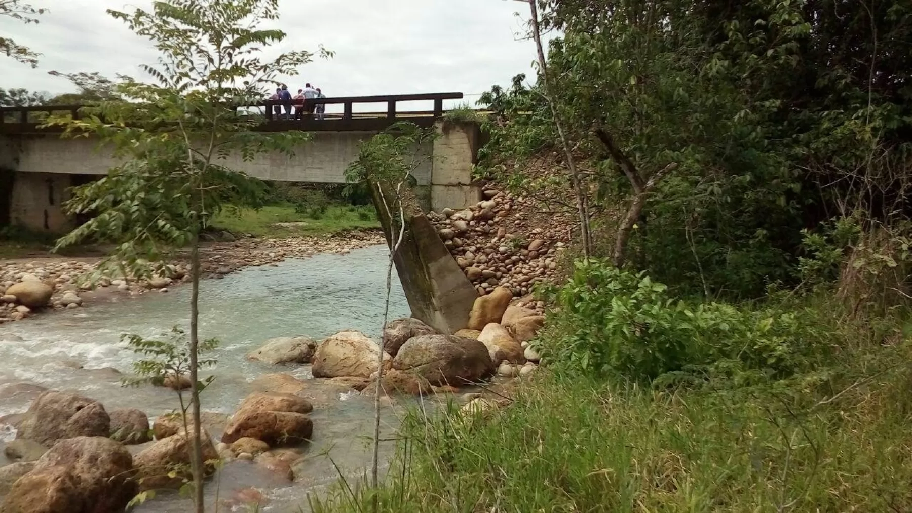 Protección y rehabilitación del Puente la Curuché ubicado en la vereda Llano de Pérez de dicha localidad.