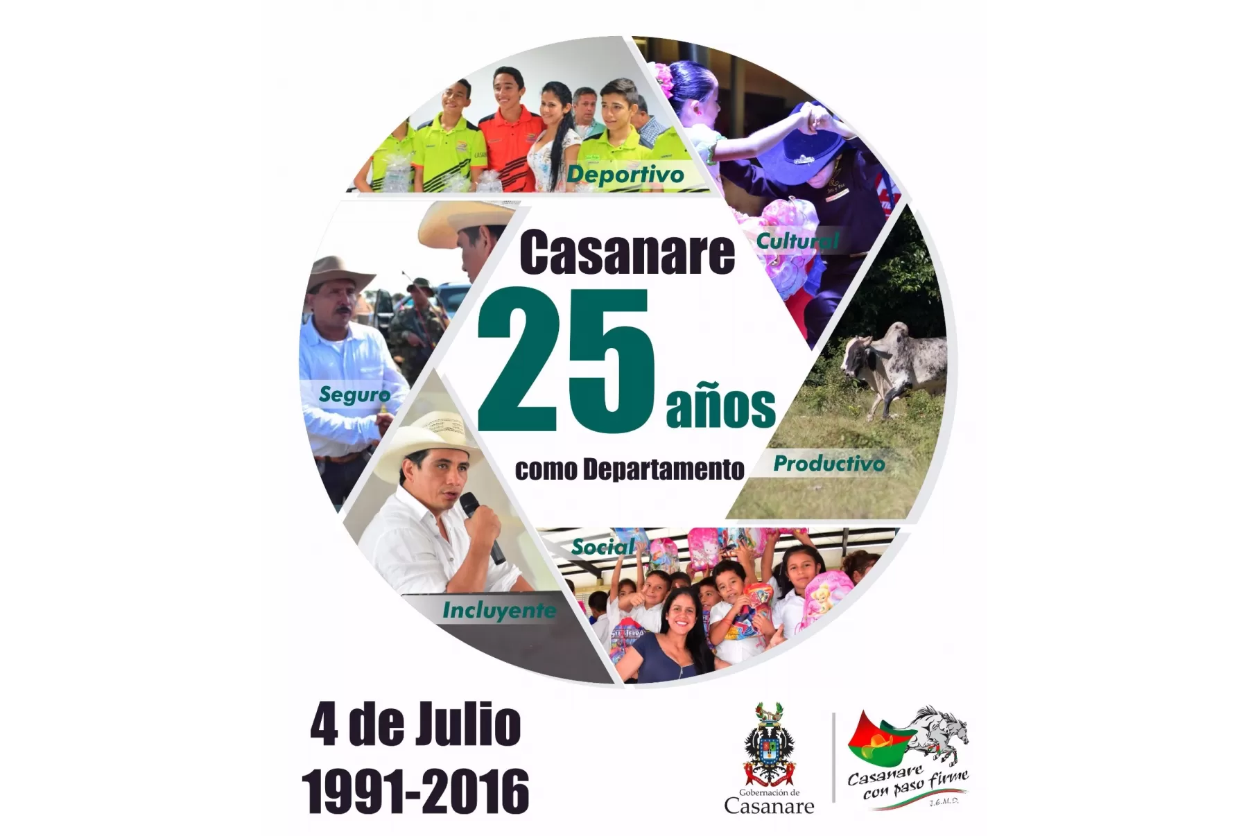 El 4 de julio de 1991, Casanare fue elevado a la categoría de Departamento, en virtud a lo ordenado por la Constitución Política de ese año