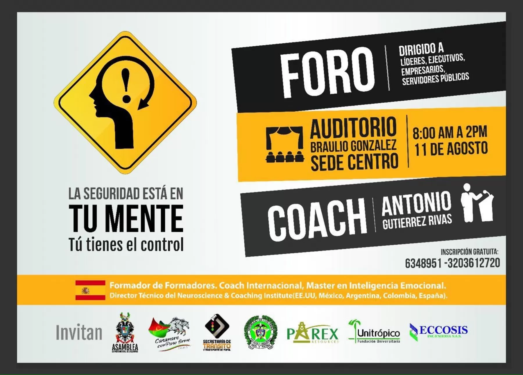 Este 11 agosto se adelanta foro de seguridad vial en Yopal.