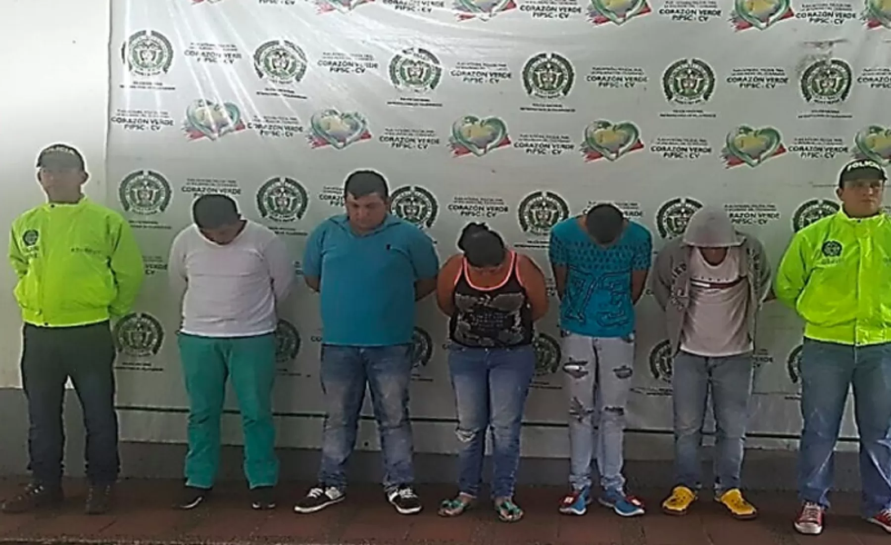 Captura de diez personas sindicadas de ser las responsables de delitos de alto impacto en Villavicencio.