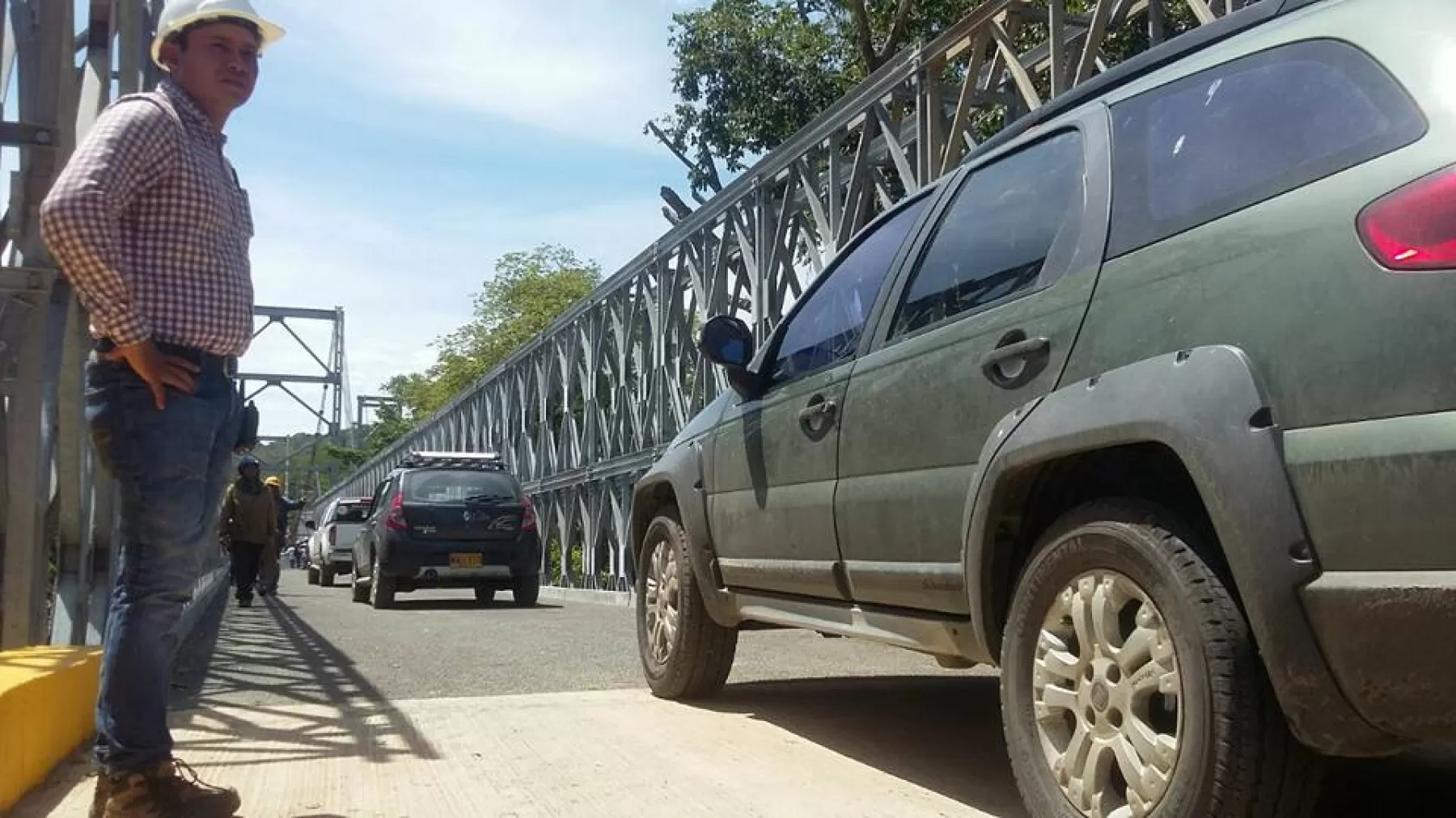 La infraestructura que se pone al servicio, es un puente tipo Acrow Panel, cuenta con 172 metros de longitud, cinco metros de amplitud y  capacidad de 52 toneladas.
