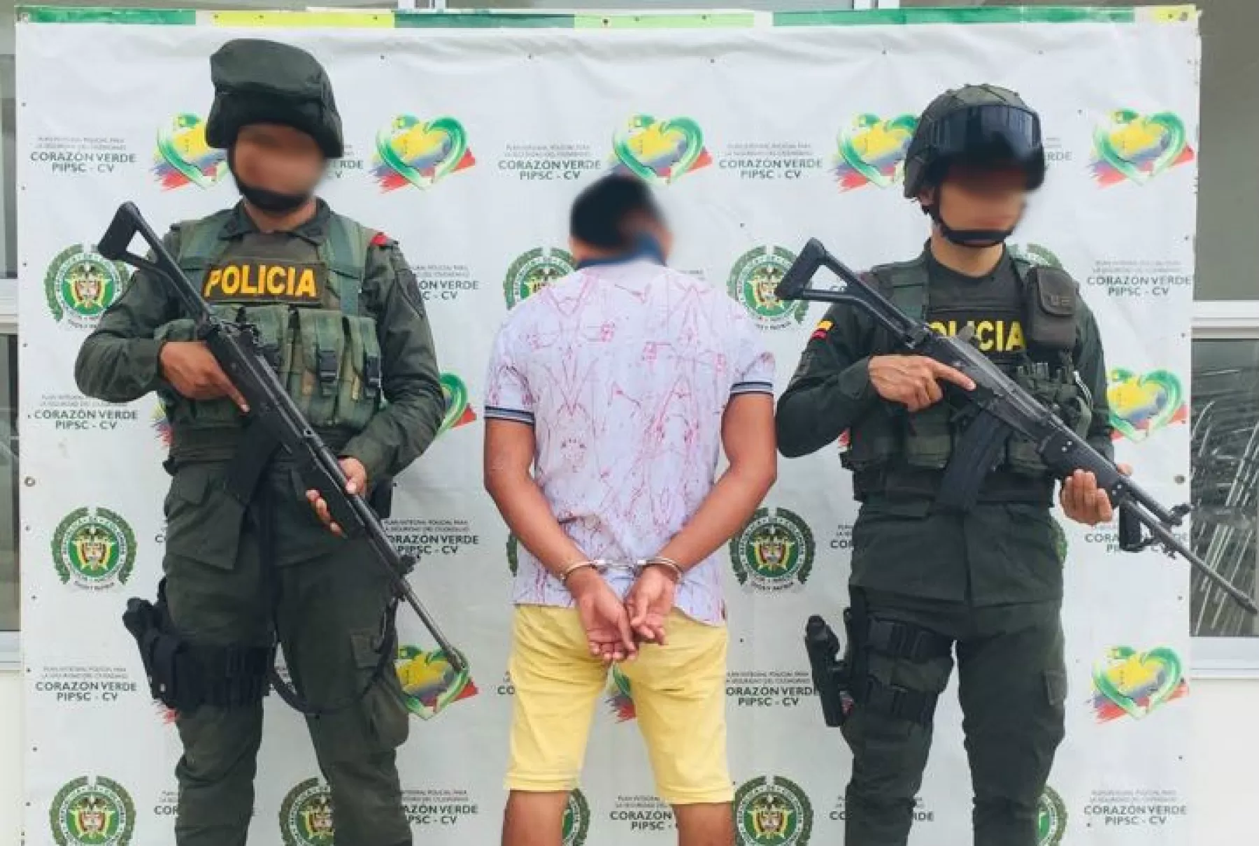 Alias "Pataloro", fue capturado por la Policía Nacional en Saravena, departamento de Arauca.