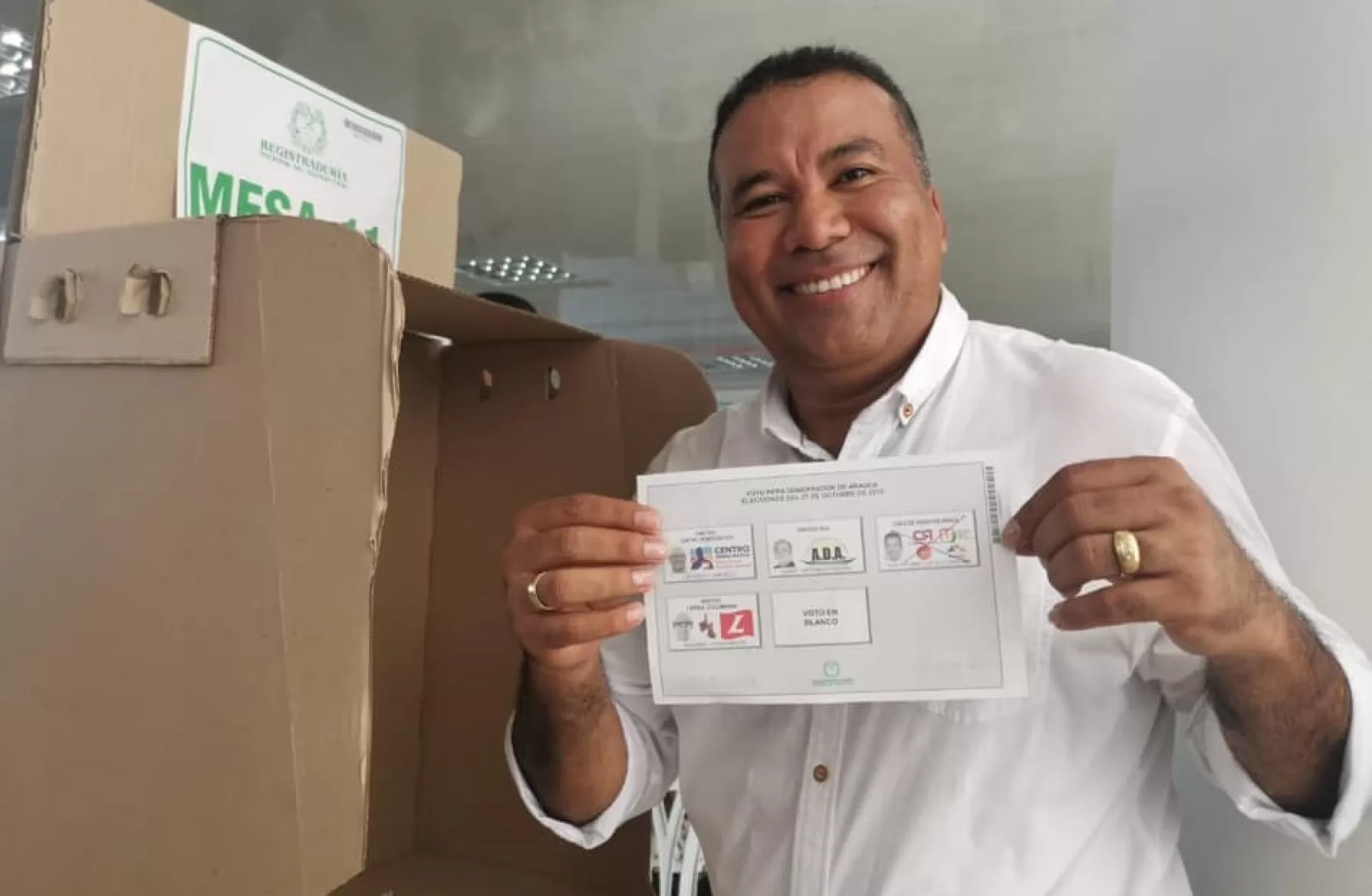 Facundo Castillo repite en la gobernación de Arauca, ganó con 46.509 votos.