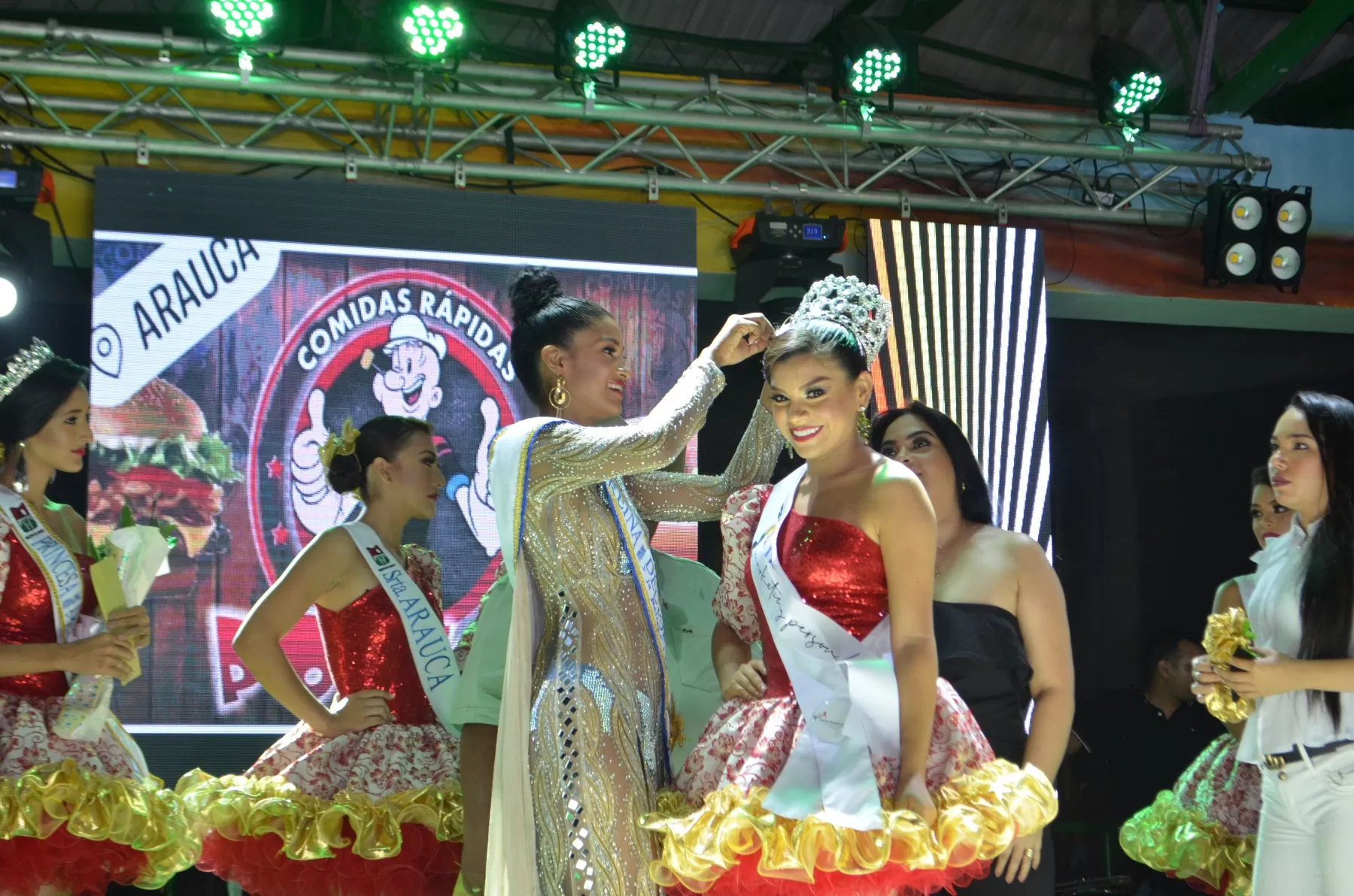 María Camila Chacón Rivera de Meta, Colombia fue coronada como reina internacional del Joropo en el marco del Festival Araucano de la Frontera 2019.