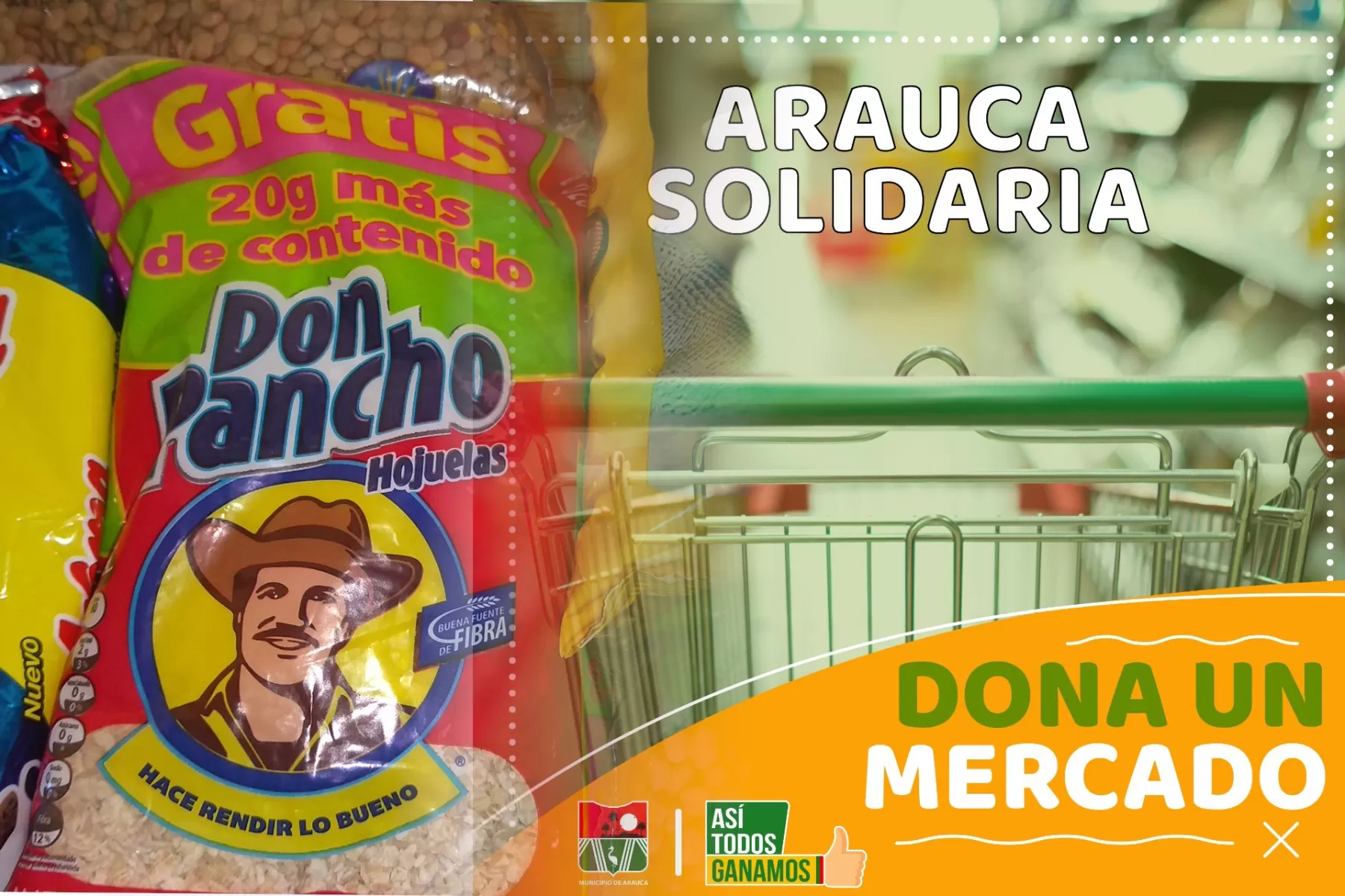 Alcalde de Arauca pide solidaridad por los más necesitados, pide a empelados públicos y privados donar un marcado a una familia necesitada. 