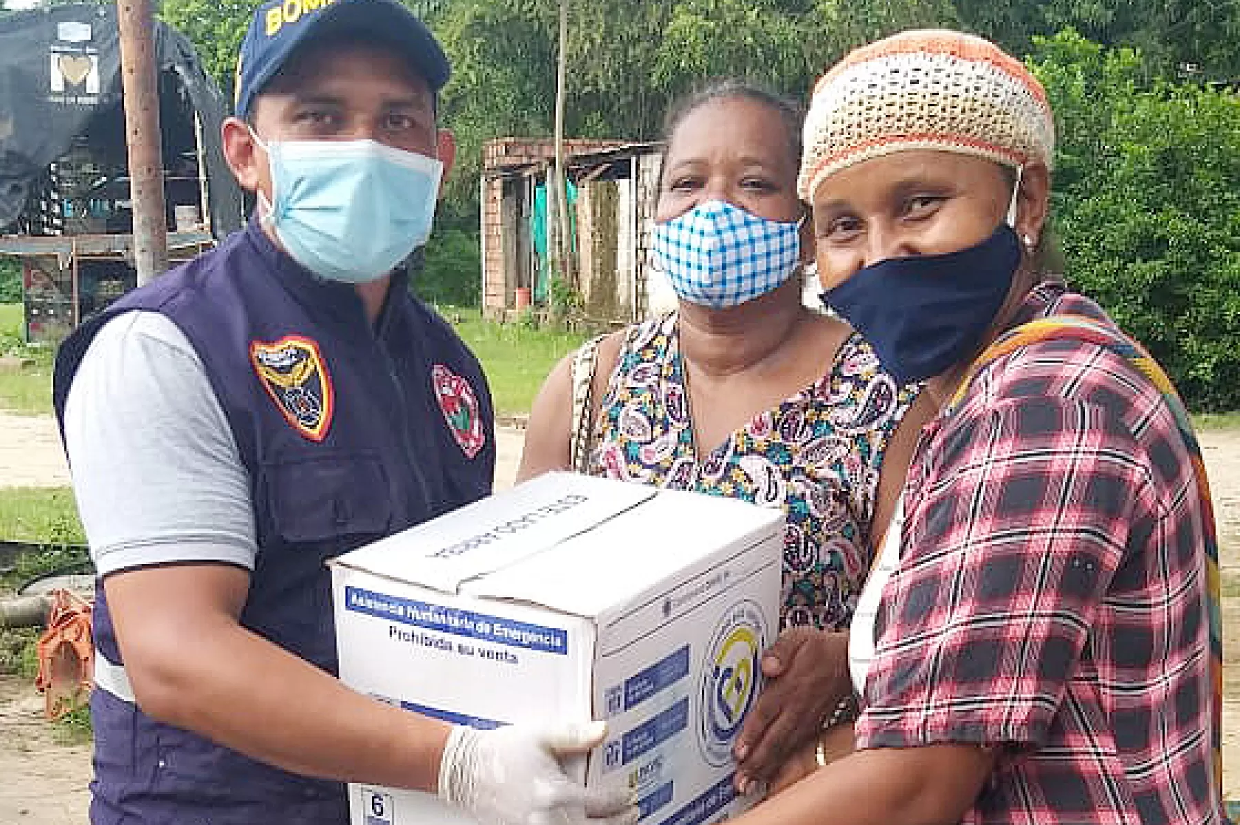 Mujeres afro recibieron ayuda humanitaria por emergencia de la pandemia en Arauca.