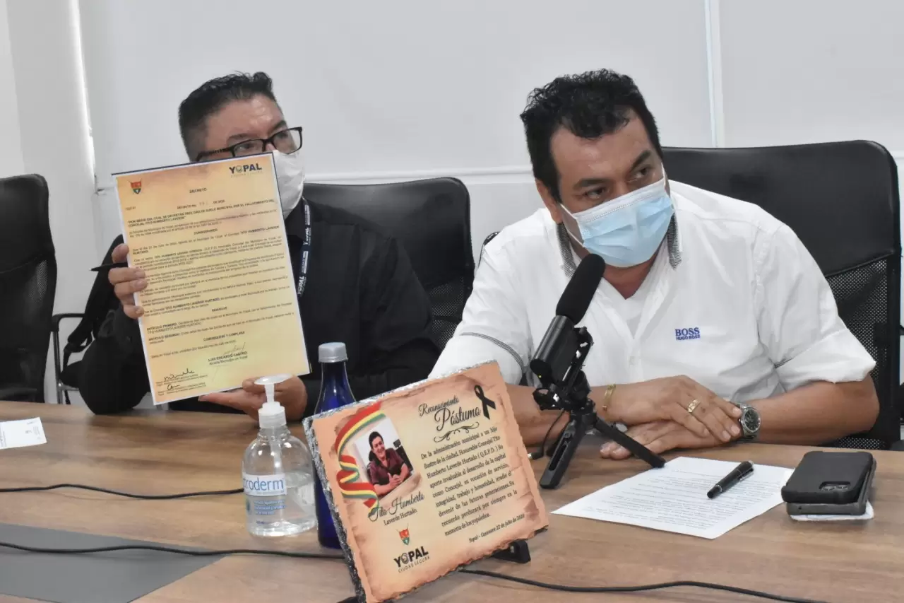 La Alcaldía de Yopal estableció 03 días de duelo municipal en homenaje póstumo al concejal Tito Humberto Laverde.
