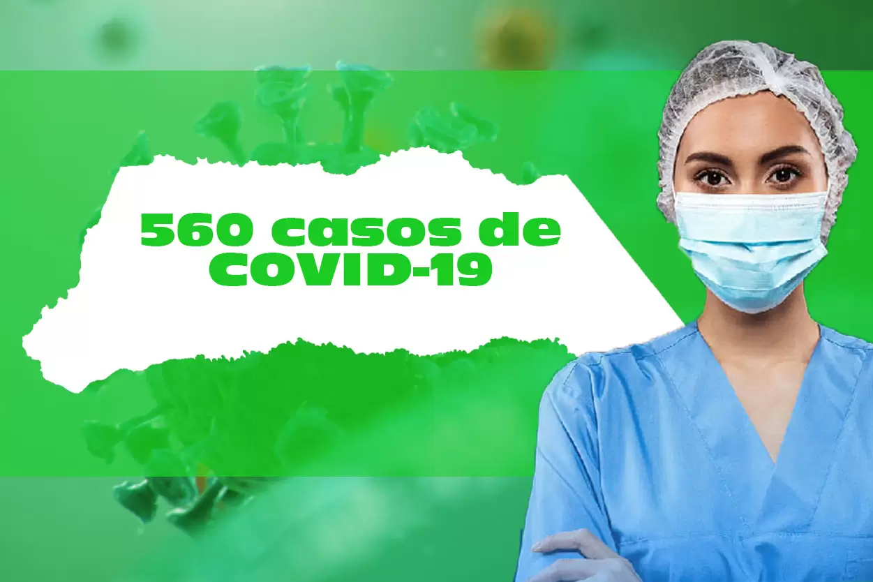 560 casos confirmados de la enfermedad generada por el coronavirus Sars-Cov-2 en el departamento de Arauca.