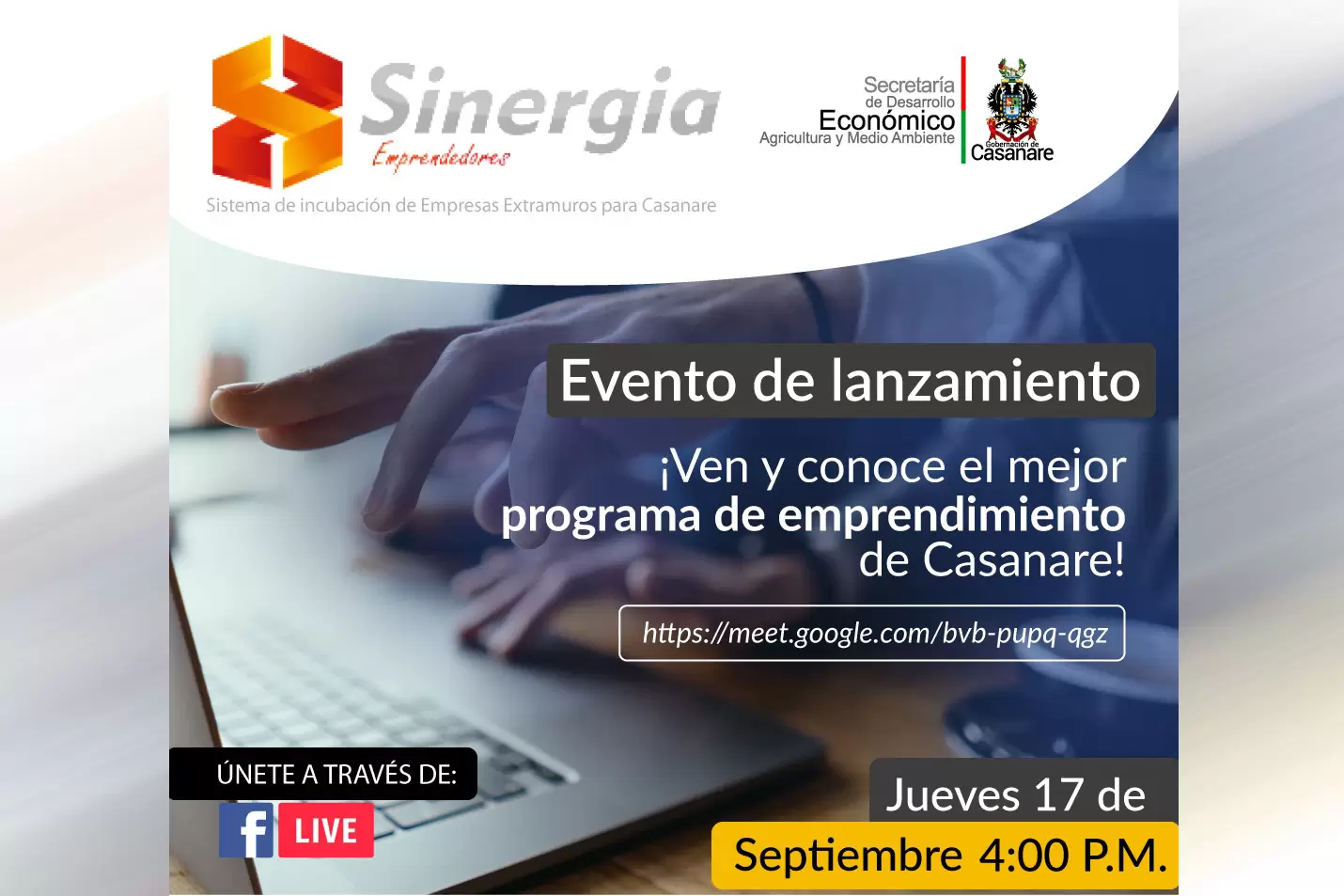 Este jueves se lanza la sexta versión del programa Sinergia, en Casanare.