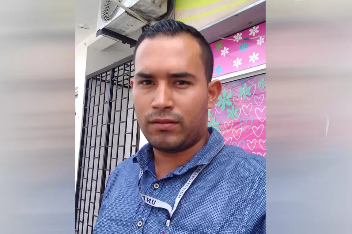 Luis Fernando Sánchez Ditta, de 28 años, escolta de la UNP fue asesinado en Saravena.