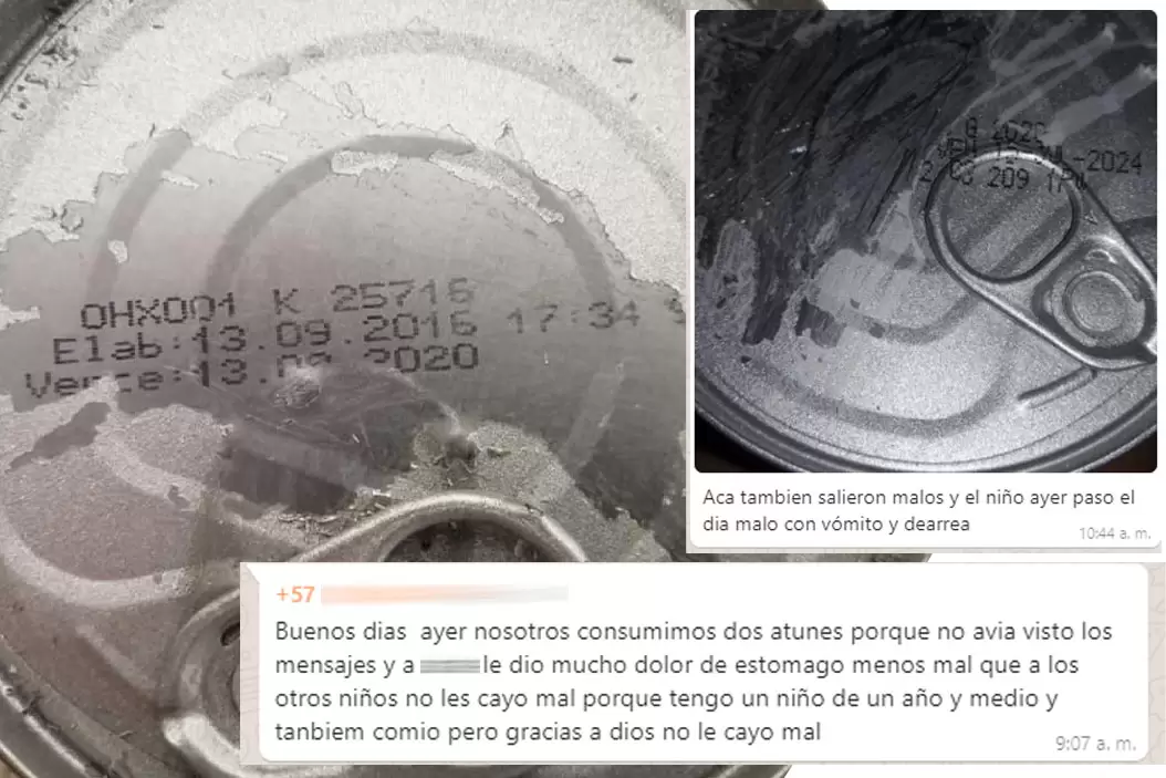 Niños ha tenido diarrea y vomito por consumir atunes vencidos denuncian padres de familia en Arauca.