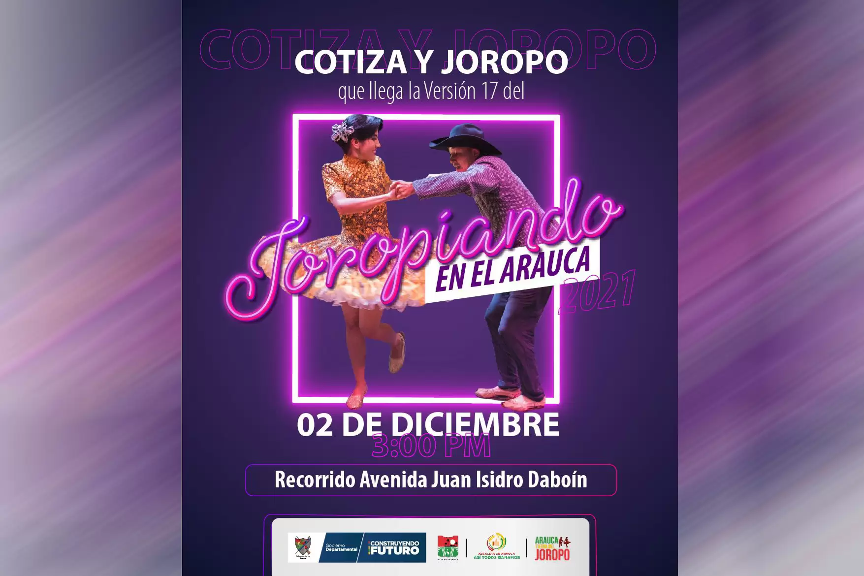 Este 2 de diciembre más de 600 bailadores en Joropiando en el Arauca.