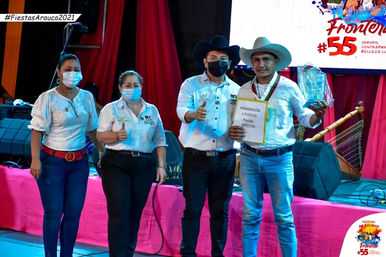 Segundo lugar, Daniel Rojas de Colombia, tema: Mujer criollita araucana