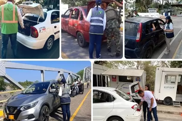 El ICA ha inspeccionado 4.169 vehículos que ingresan al país por el paso fronterizo José Antonio Páez, en Arauca. 