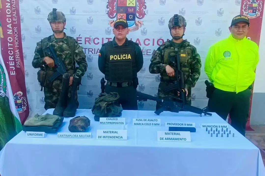 Autoridades encuentran material de guerra en La Primavera, Vichada.