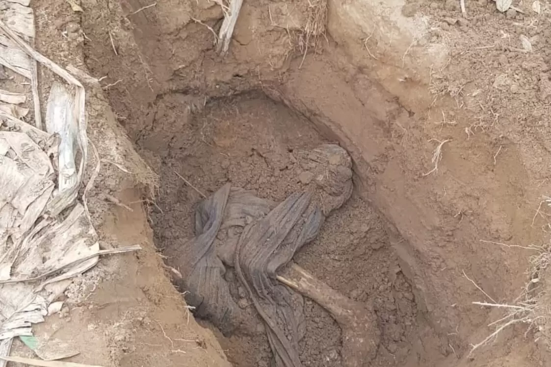 En una fosa cercana al pozo de las Babas en Arauca fue encontrado enterrado un cuerpo humano.