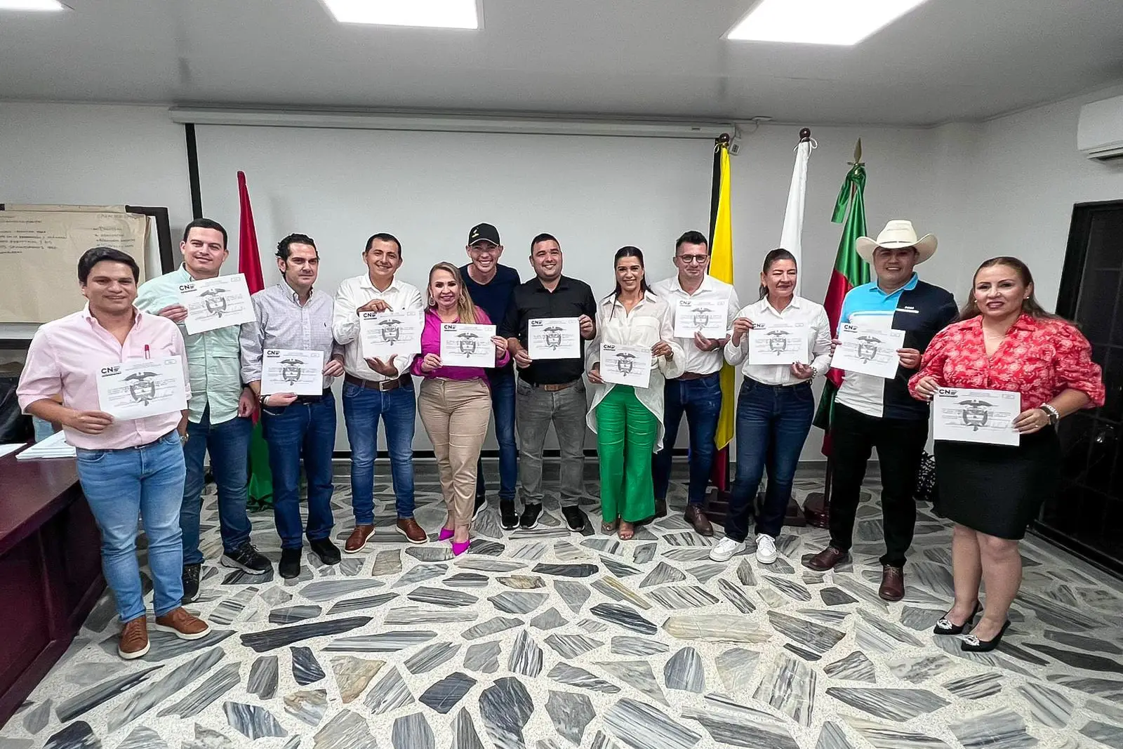 Diputados del Departamento de Arauca Reciben Credenciales para el Periodo 2024-2027. Foto: Mayren González.