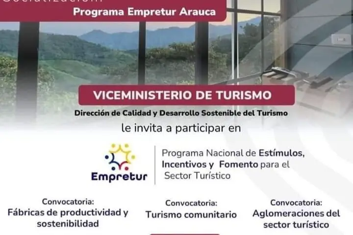 Viceministerio de Turismo inicia en Arauca el programa Empretur