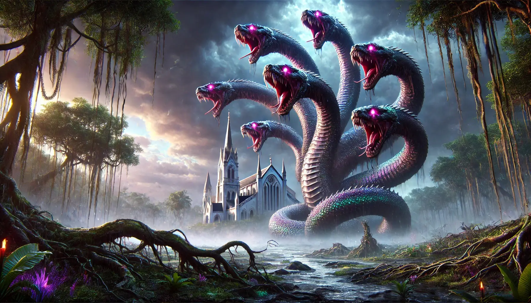 La leyenda de la Madre Vieja y la serpiente de las siete cabezas