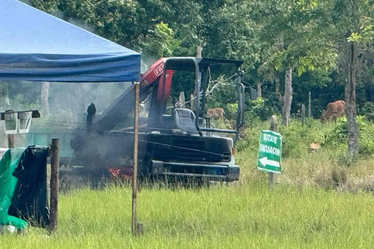 Nuevo ataque armado en Arauca, secuestran a ingeniero y queman maquinaria en zona rural de Fortul
