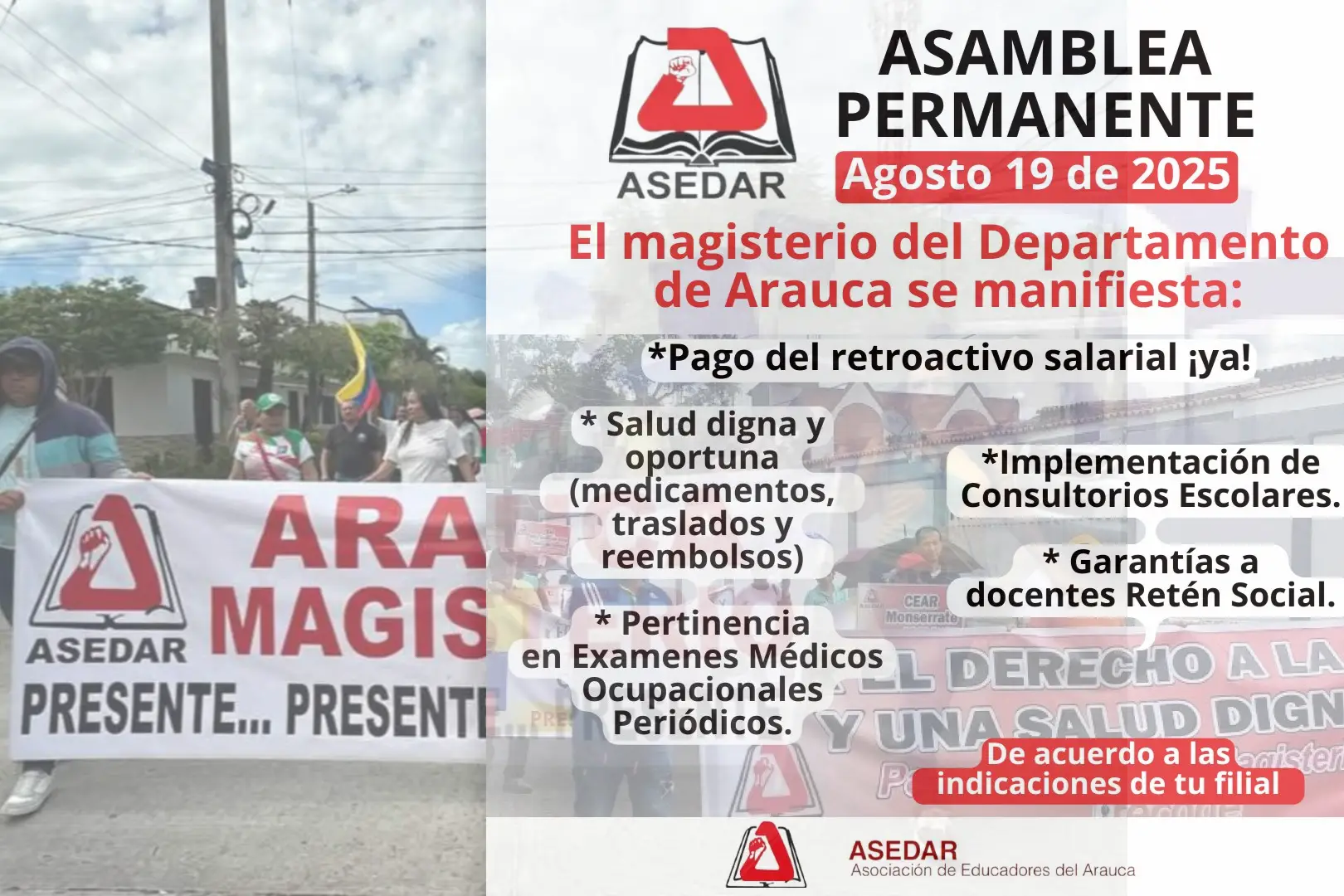 Por no pago de  retroactivo salarial más de 57 mil estudiantes de Arauca sin clases