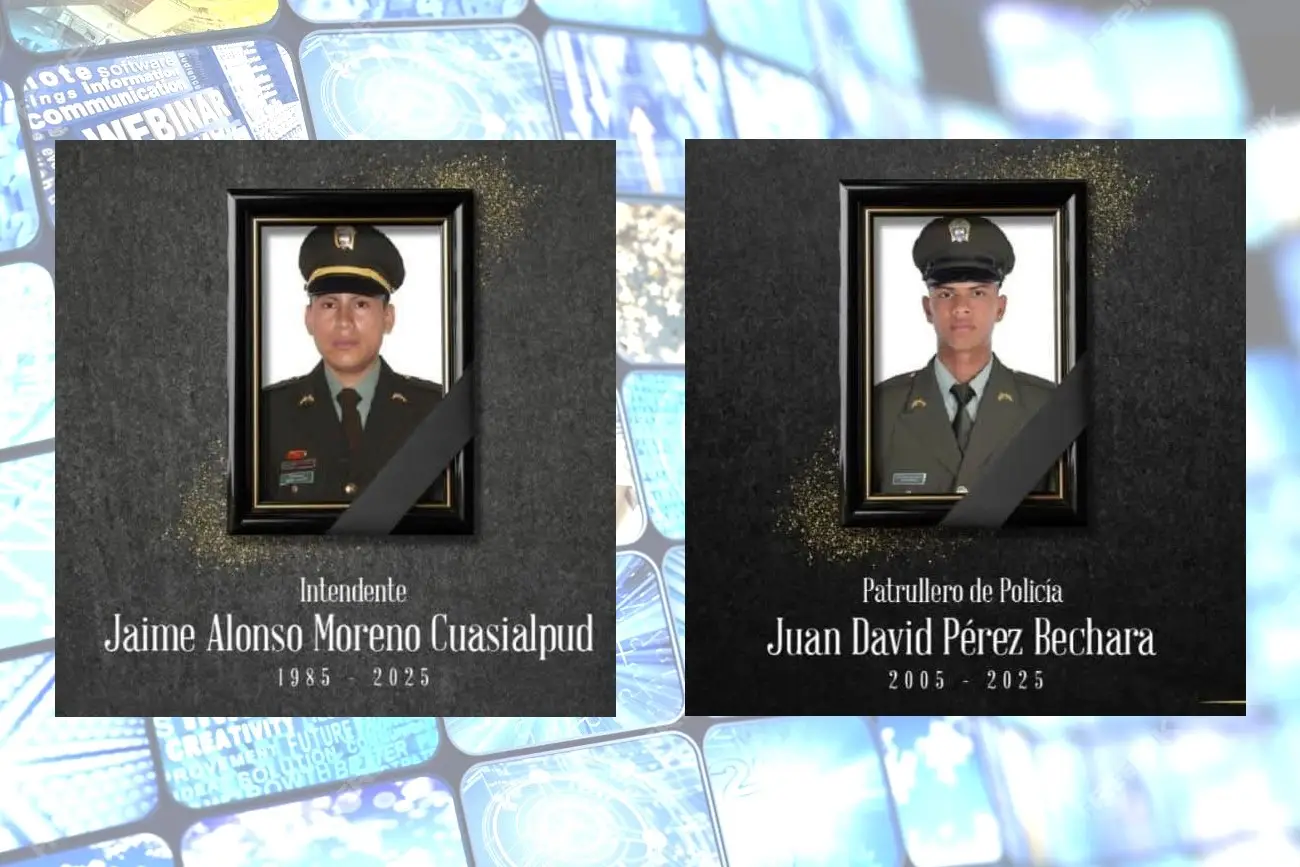 En Saravena fueron asesinados el intendente Jaime Moreno Cuasialpud y el patrullero Juan David Pérez Bechara.