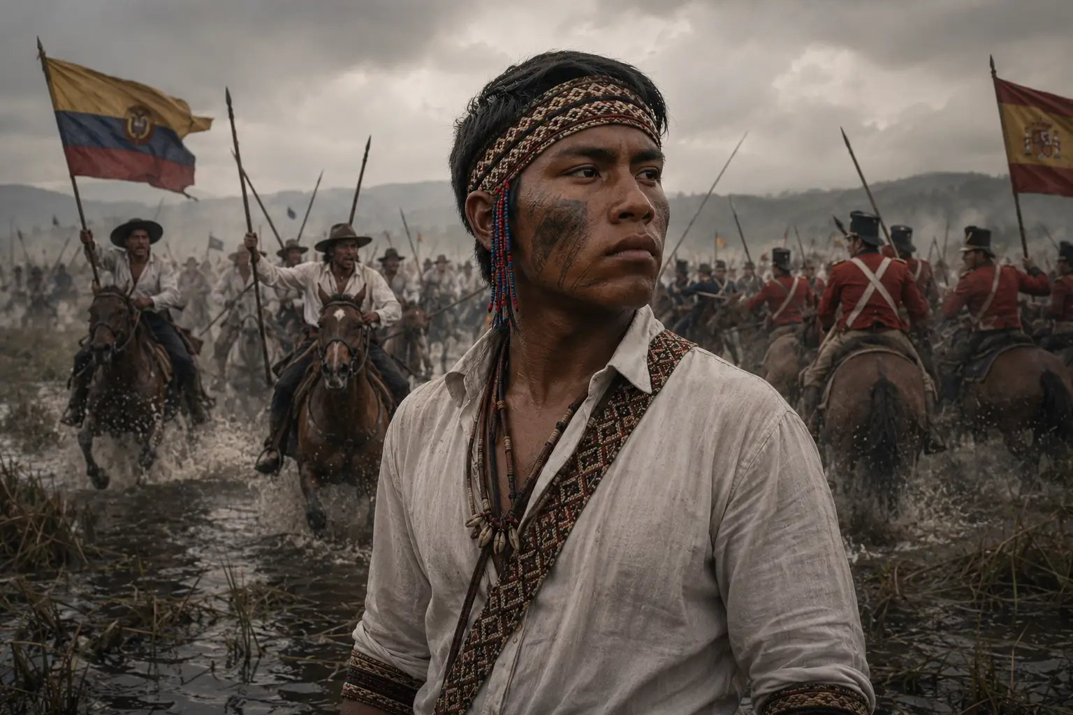 Héroe indígena Guahibo de la Batalla del Pantano de Vargas 