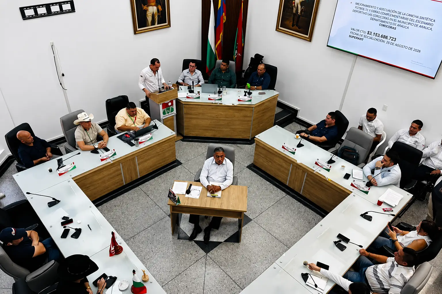 Alcalde vs concejales de oposición.