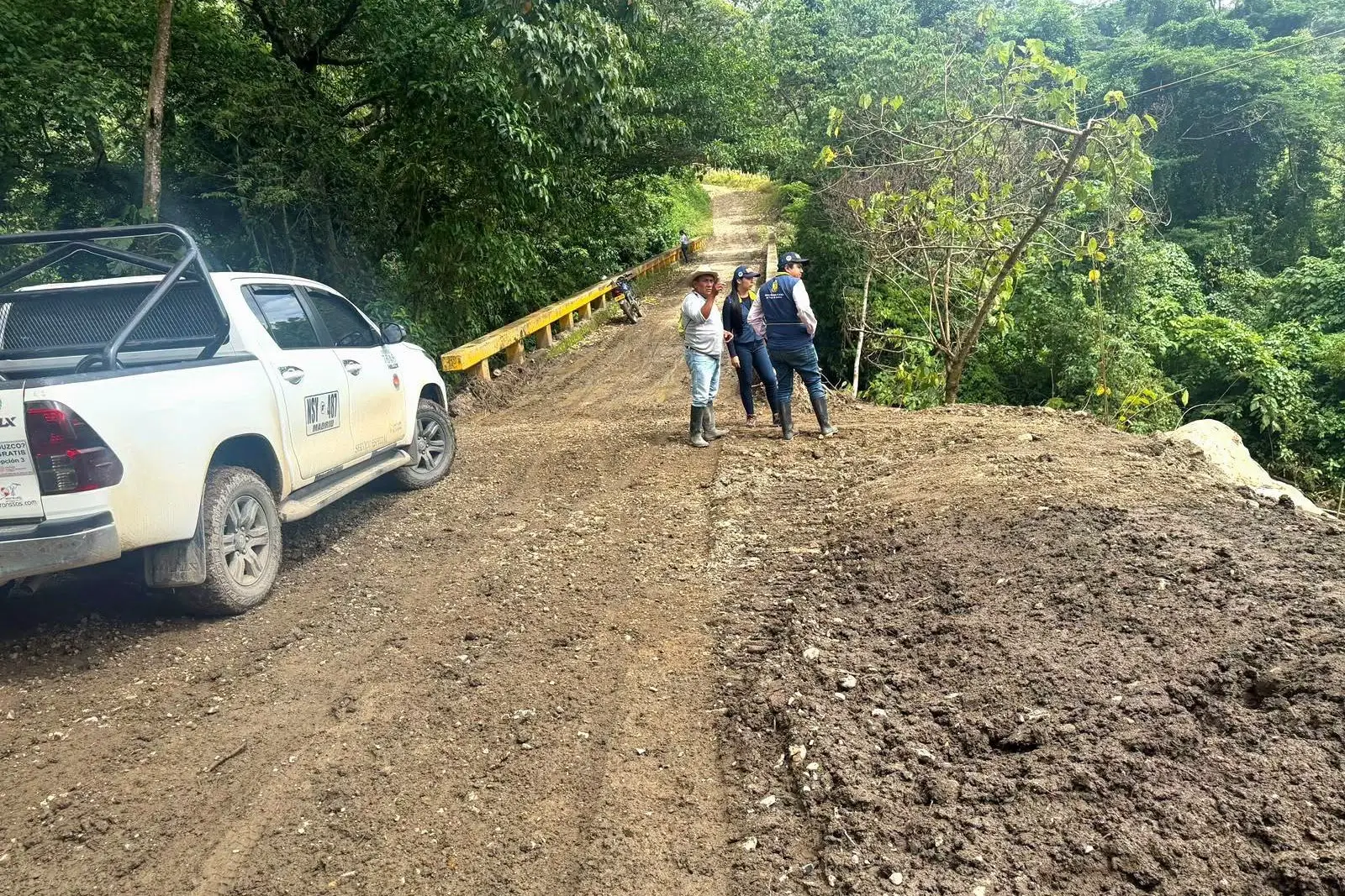 Campesinos recuperan la movilidad tras intervención en puente de Támara