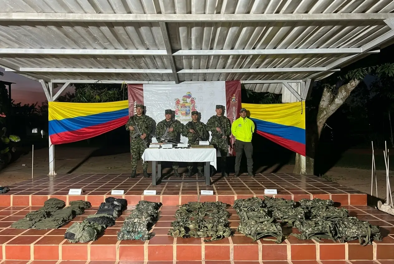 por el Ejército Nacional en zona rural de La Primavera, Vichada.