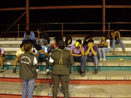 <p>Los menores fueron entregados a los padres. Foto: Polic&iacute;a Nacional.</p>