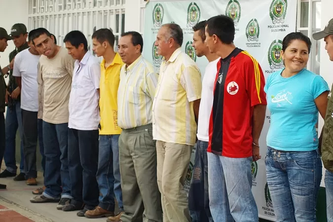 10 personas integrantes de una banda criminal fueron capturadas por la Policía en Tame entre ellas el concejal de ese municipio Manuel Cucaita.