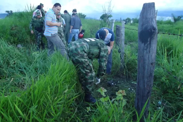 El grupo Marte estuvo al frente del operativo de registro del artefacto encontrado.