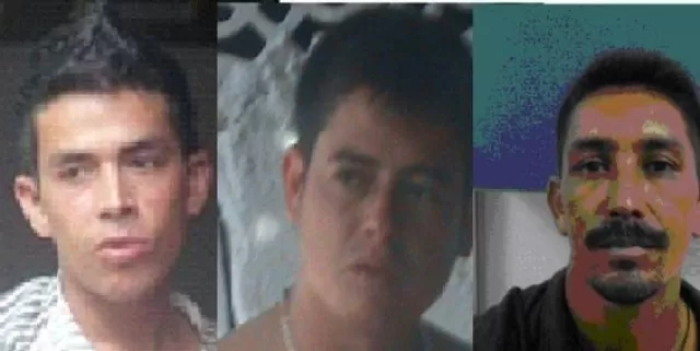 Estos tres hombres capturados por la Polícia en Saravena, Arauca, son los presuntos asesinos de la jueza Gloria Constanza Gaona, ocurrido el pasado 22 de marzo de 2011. 