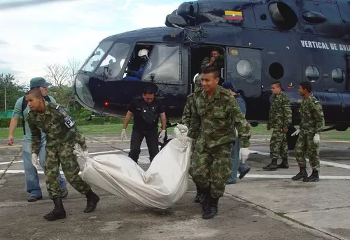 <p>Guerrilleros abatidos.</p>
