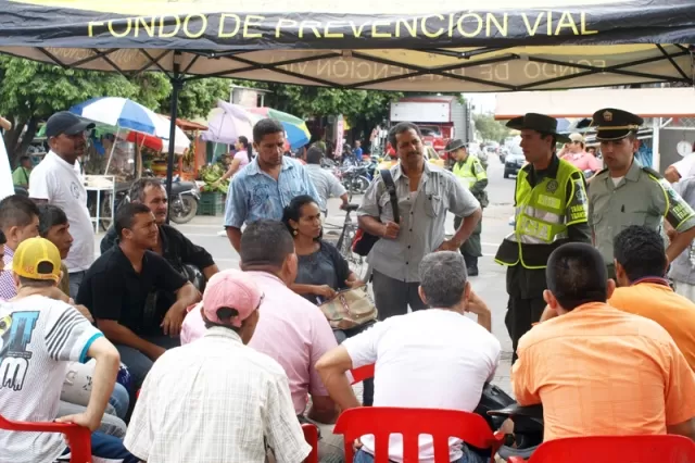 Actividad realizada en el sector de la plaza de mercado de Arauca.