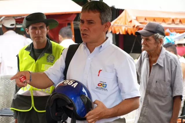 Actividad realizada en el sector de la plaza de mercado de Arauca.