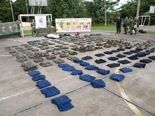 <p><em>Elementos encontrados por el Ej&eacute;rcito.</em></p>