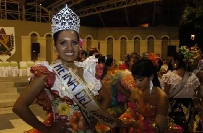 Génesis Andrea Quintero Reina Nacional del Folclor 2010-2011. Con Arpa, cuatro, maraca, bajo, bandola, violín y Mandolina conquistó al pueblo del Tolima y el llano obtiene por 4 años consecutivos la corona. Foto: El Tiempo.
