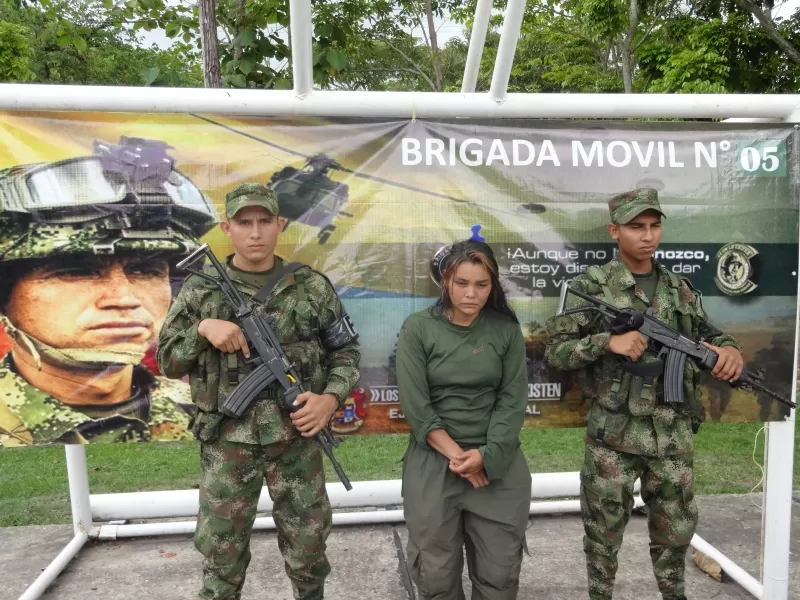Presunta guerrillera de las Farc, conocida como alias \